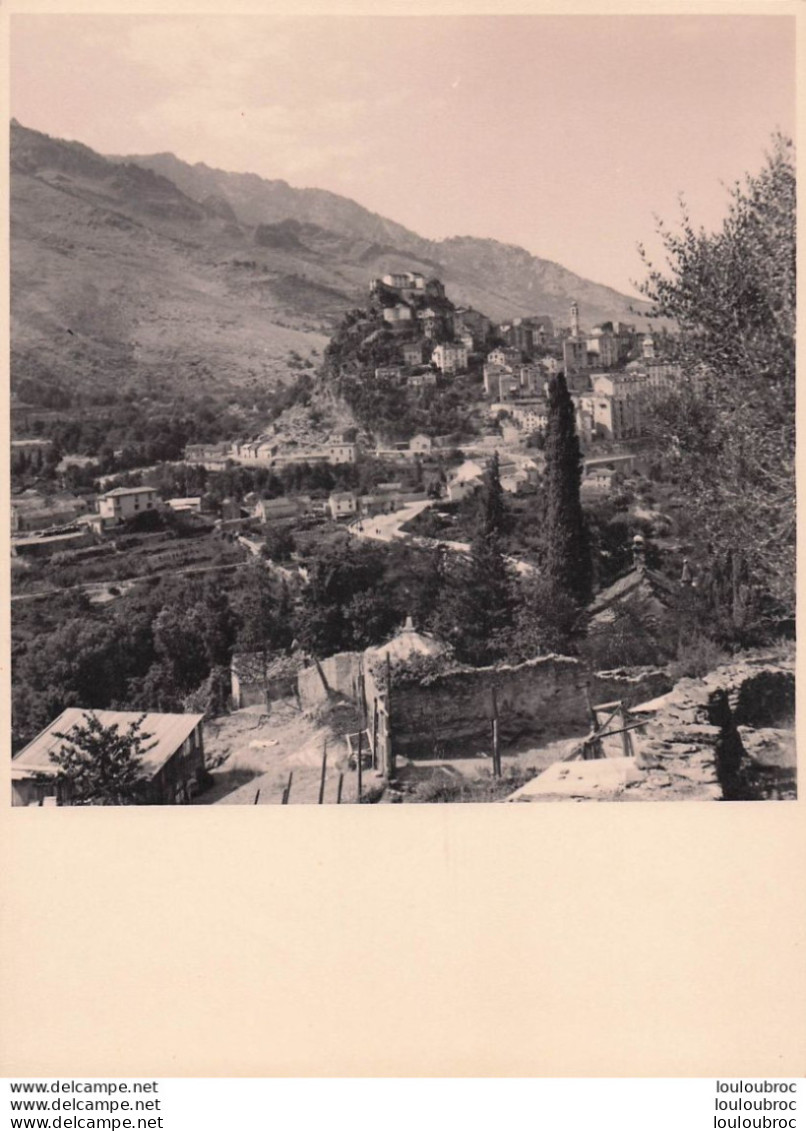 CORTE HAUTE CORSE PHOTO ORIGINALE 23 X 18 CM - Sonstige & Ohne Zuordnung