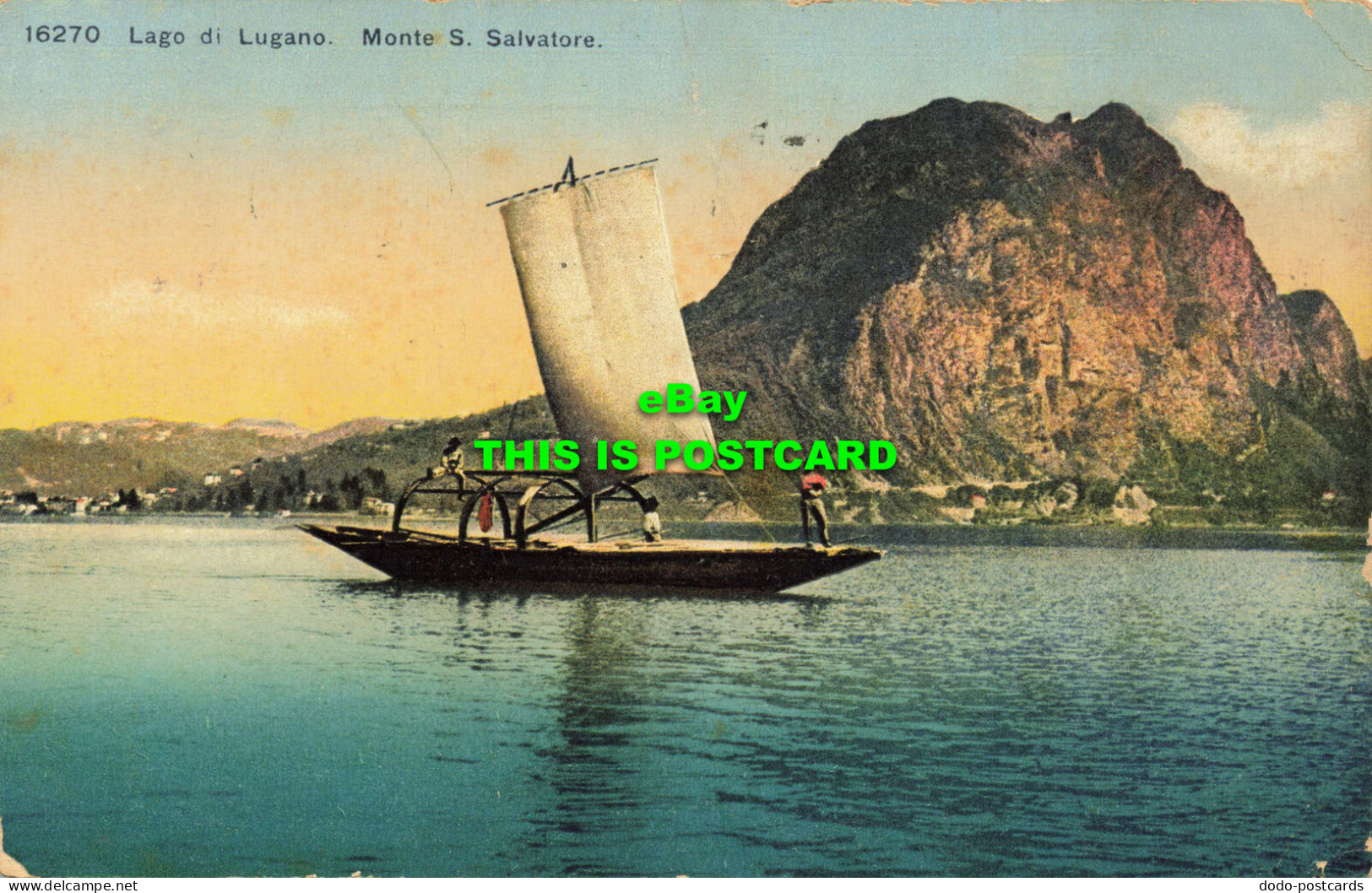 R598166 Lago Di Lugano. Monte S. Salvatore. Kilchberg. Wehrli A. G - Welt