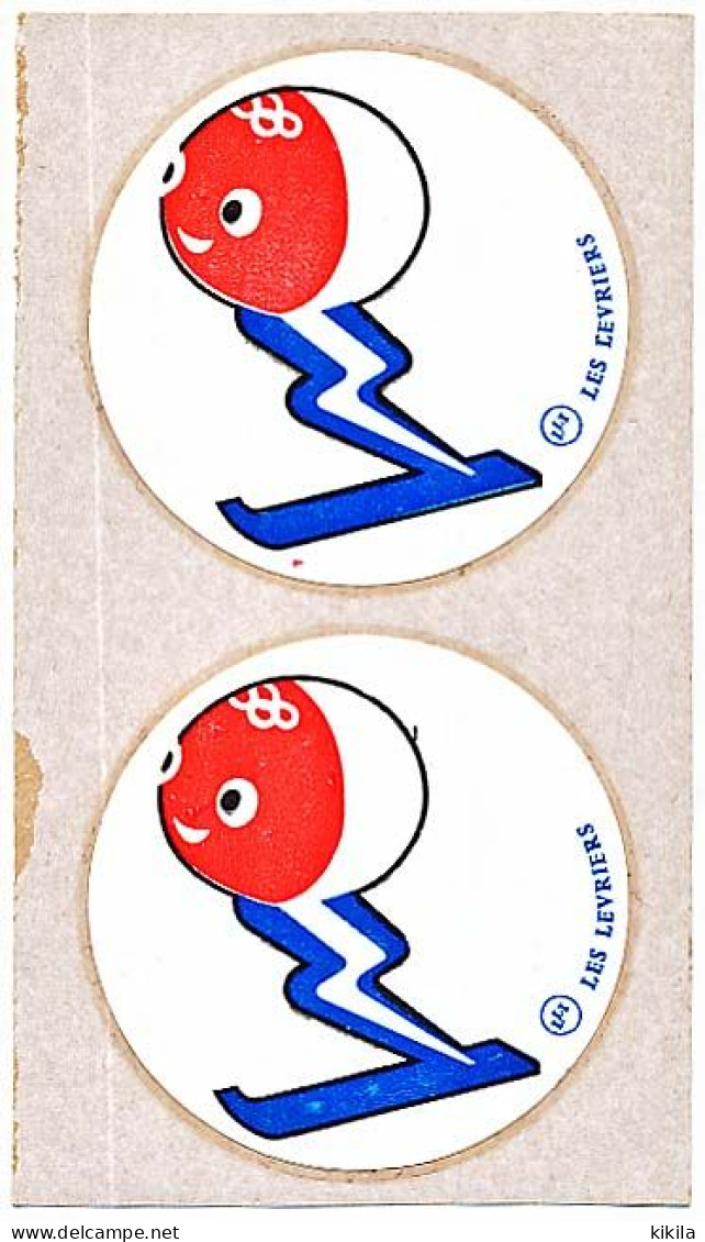 Autocollant  X° Jeux Olympiques D'Hiver De GRENOBLE 1968 Olympic Games 68   SHUSS   LLI Les Lévriers - Sonstige & Ohne Zuordnung