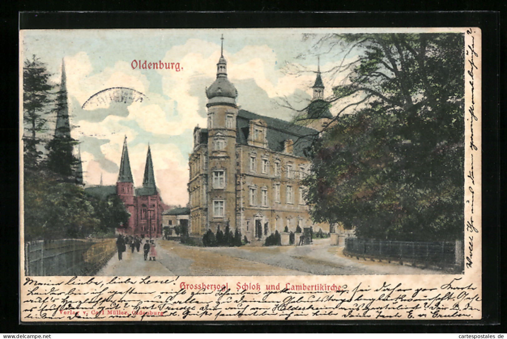AK Oldenburg, Grossherzogl. Schloss Und Lambertikirche  - Oldenburg