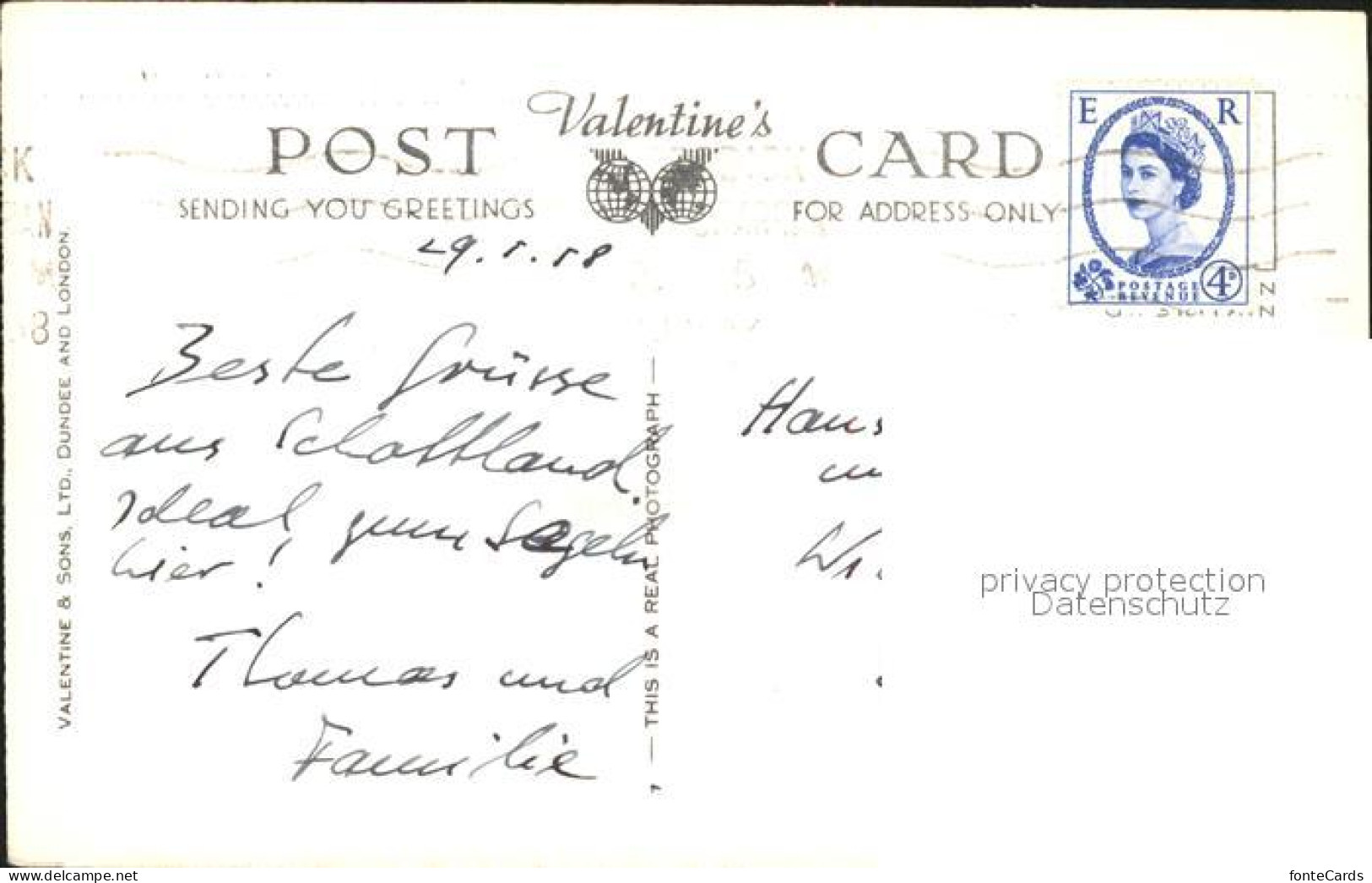 11774903 Brodick Rosa Burn Bay Goatfell Height Beach Pier Valentine's Post Card  - Other & Unclassified