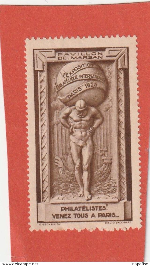 Exposition Phiilatélique Internationale Paris 1925 Pavillon De Marsan - Briefmarkenmessen