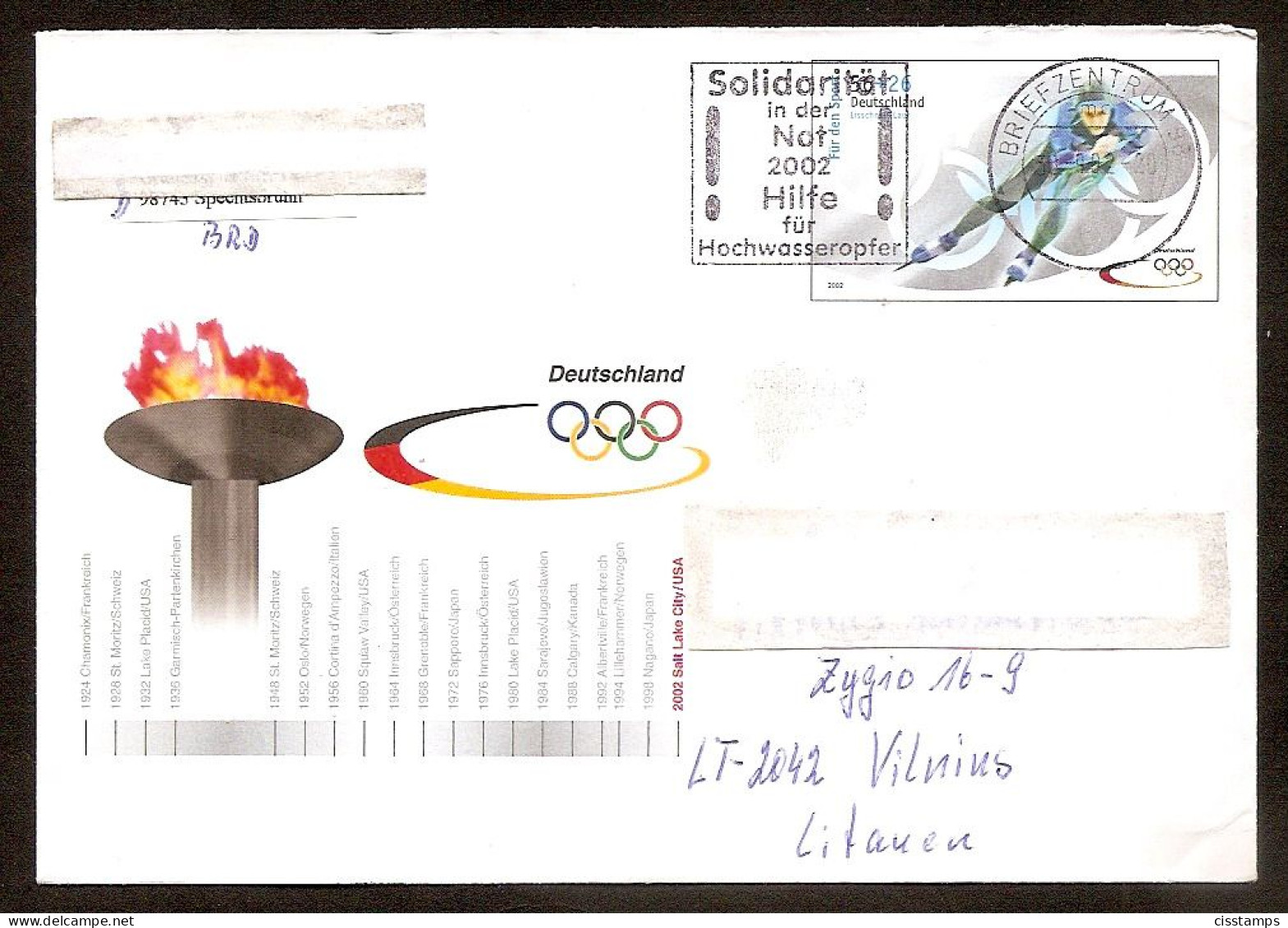 Germany 2002●Olympic Games Salt Lake●postal Stationary - Hiver 2002: Salt Lake City