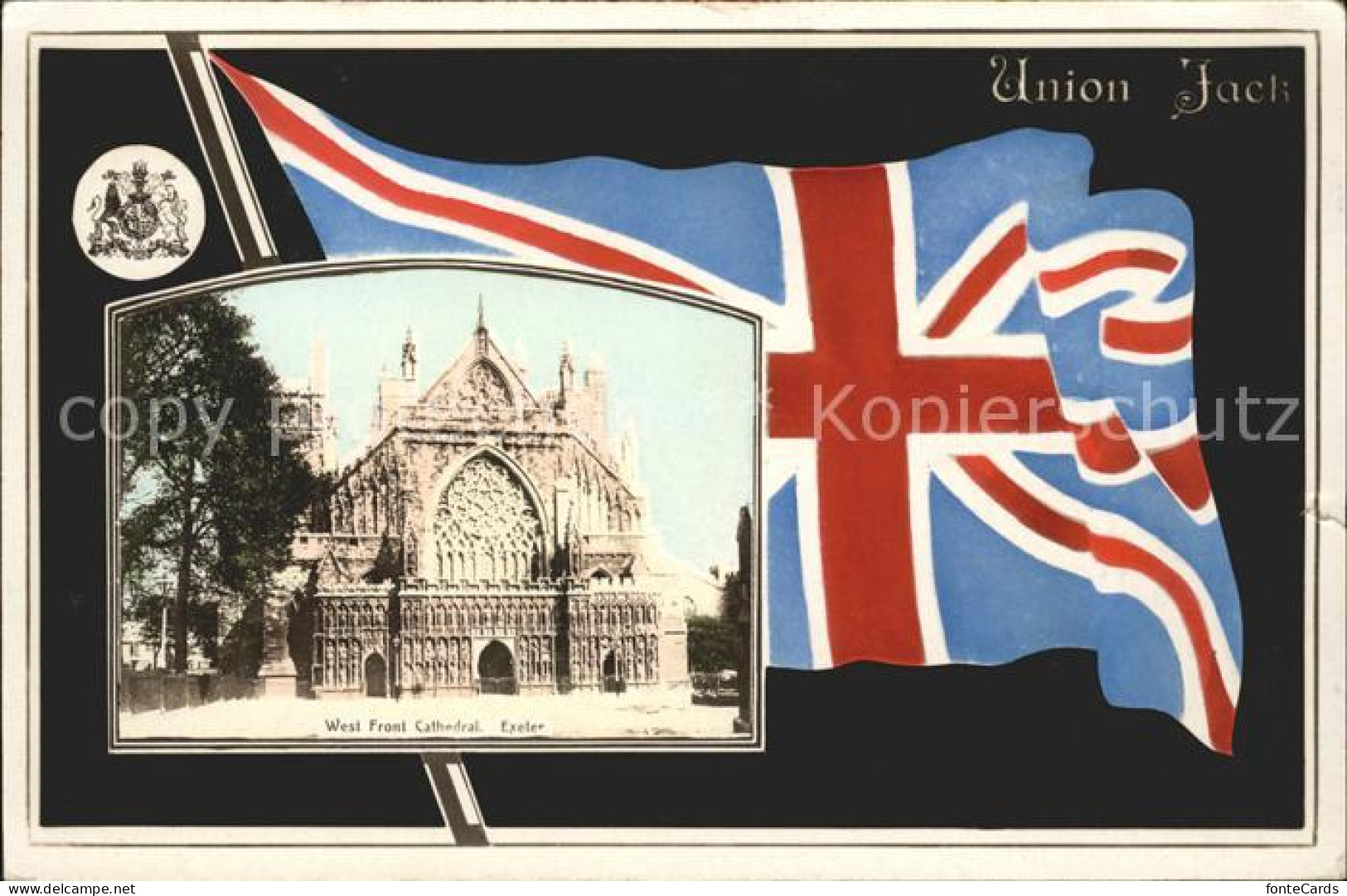 11774874 Exeter Cathedral Flag Union Jack Exeter - Other & Unclassified