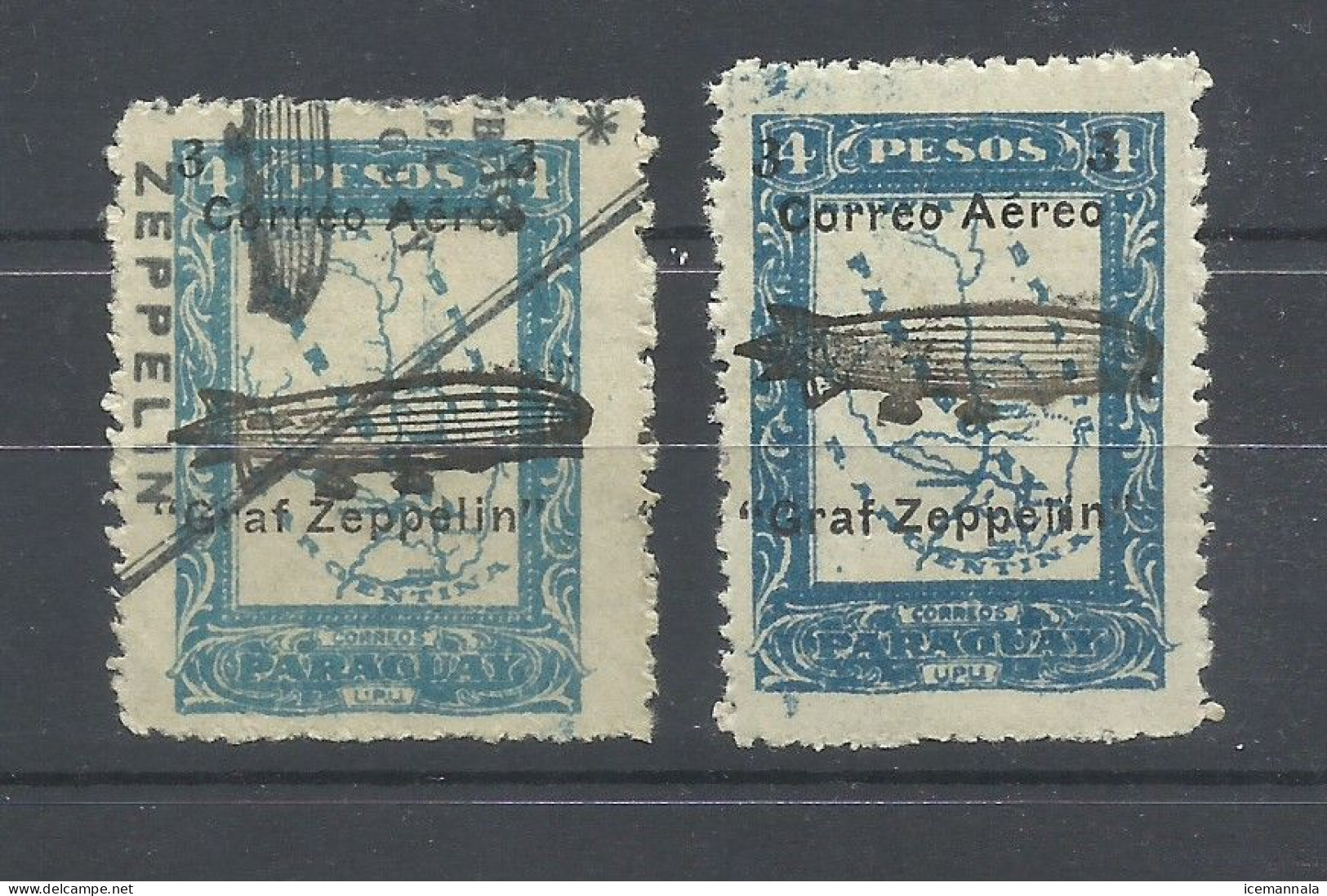 PARAGUAY   YVERT  AEREO  44/45  MNH  ** - Zeppelins