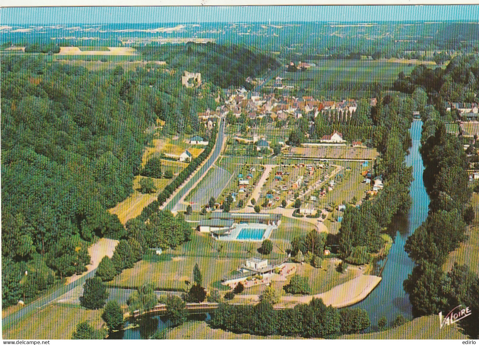 ***41***  La Vallée Du Loir Montoire Sur Le Loir Vue Aérienne Piscine Camping Plage -- Neuve TTB  - Montoire-sur-le-Loir