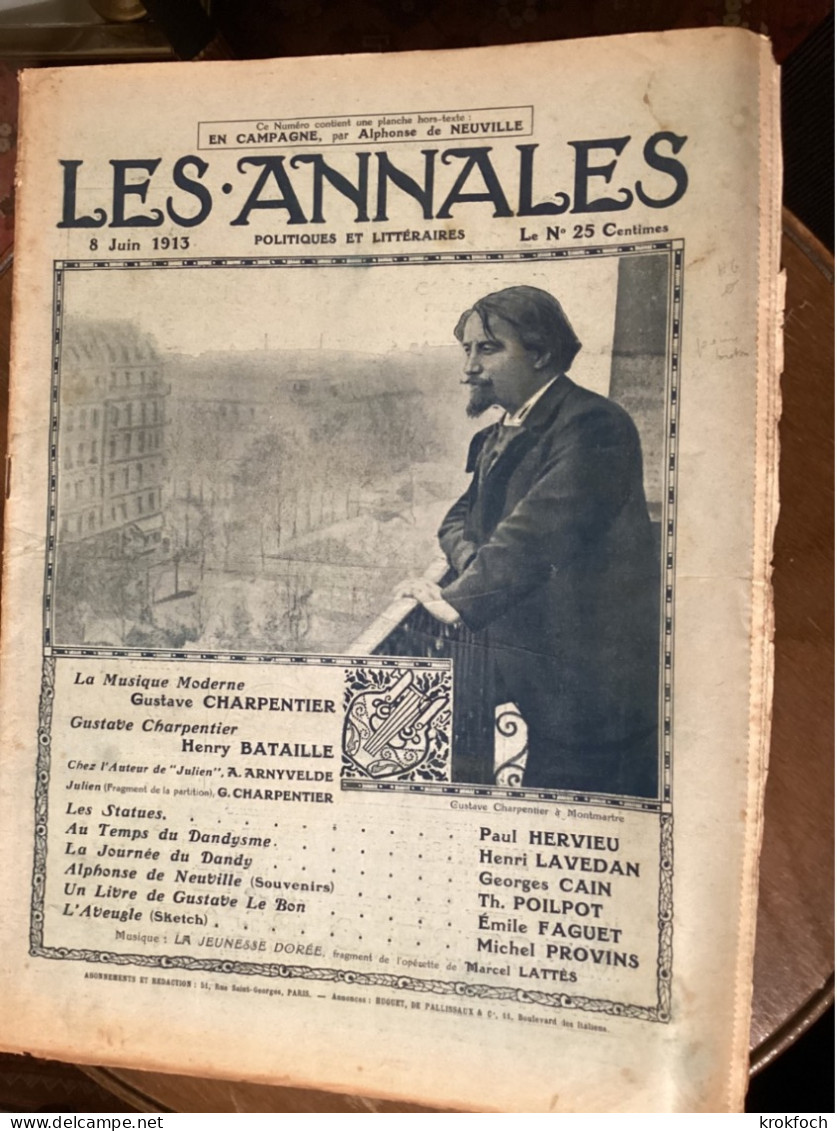 Les Annales 06.1913 - 3 N° - Incidents Dans Casernes & Syndicats - Vote Des Femmes - D’Annunzio - Chypre - Autres & Non Classés