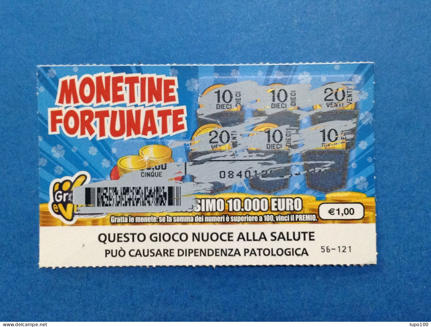 Lotteria Gratta E Vinci Monetine Fortunate Lotto 3042 - Lotterielose