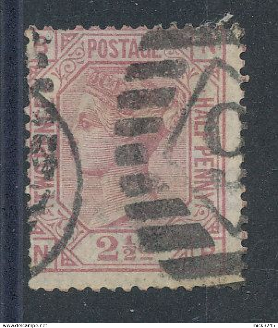 GB  N°55 Victoria 2,5p Rose De 1875 - Planche 2 - Usados