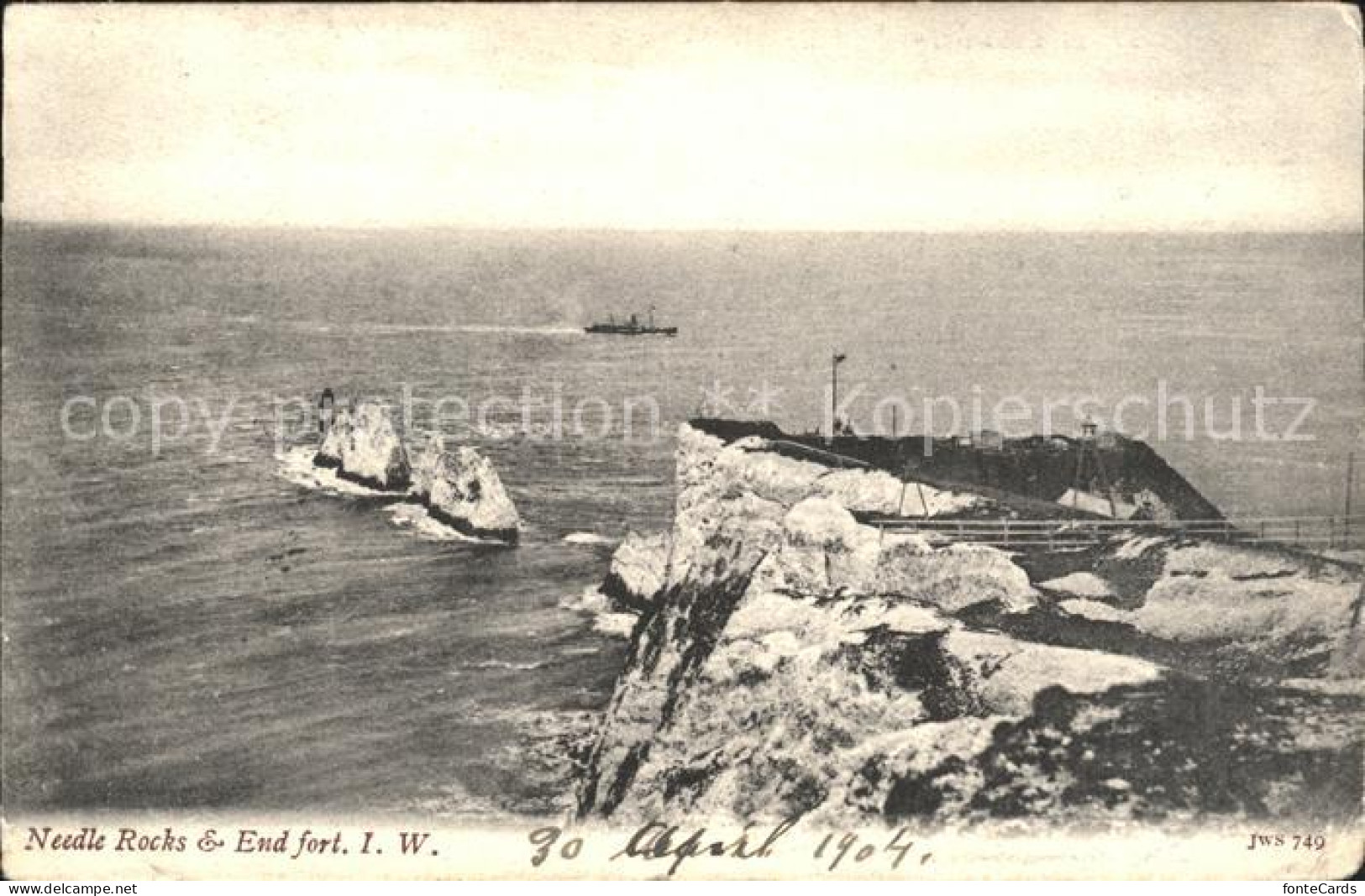 11774764 Isle Of Wight UK Needle Rocks And End Fort  - Sonstige & Ohne Zuordnung