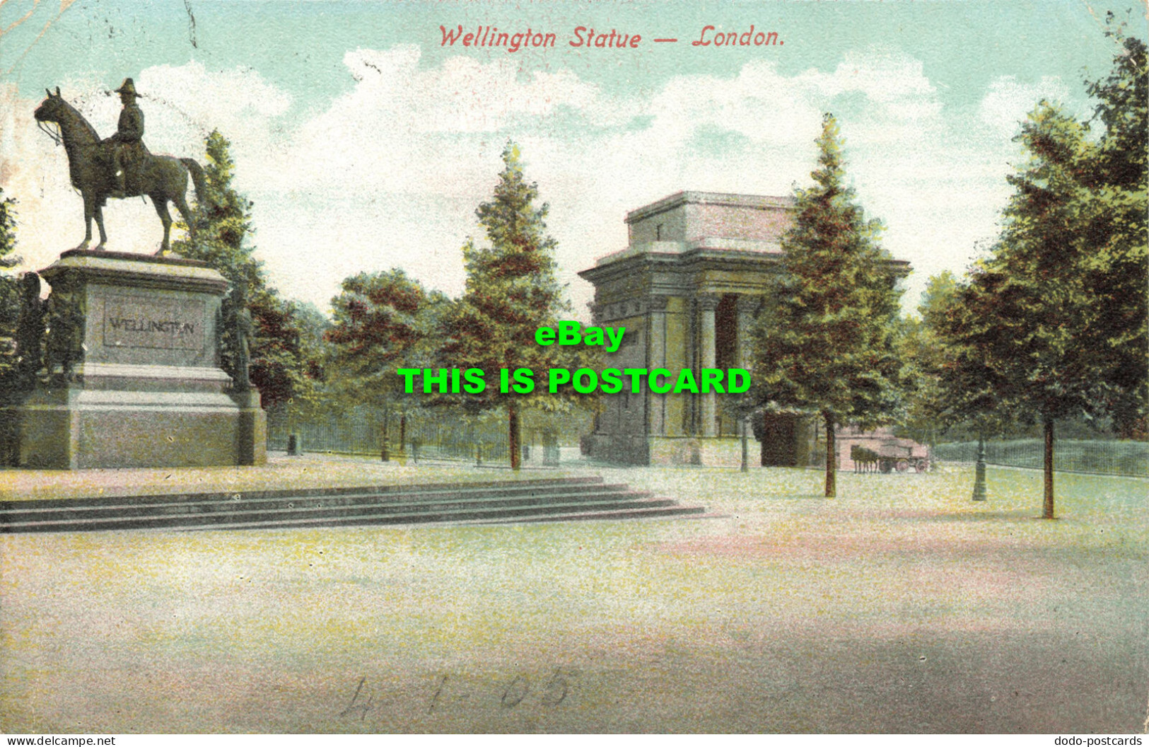 R595239 London. Wellington Statue. Empire Series. No. 805. 1905 - Autres & Non Classés