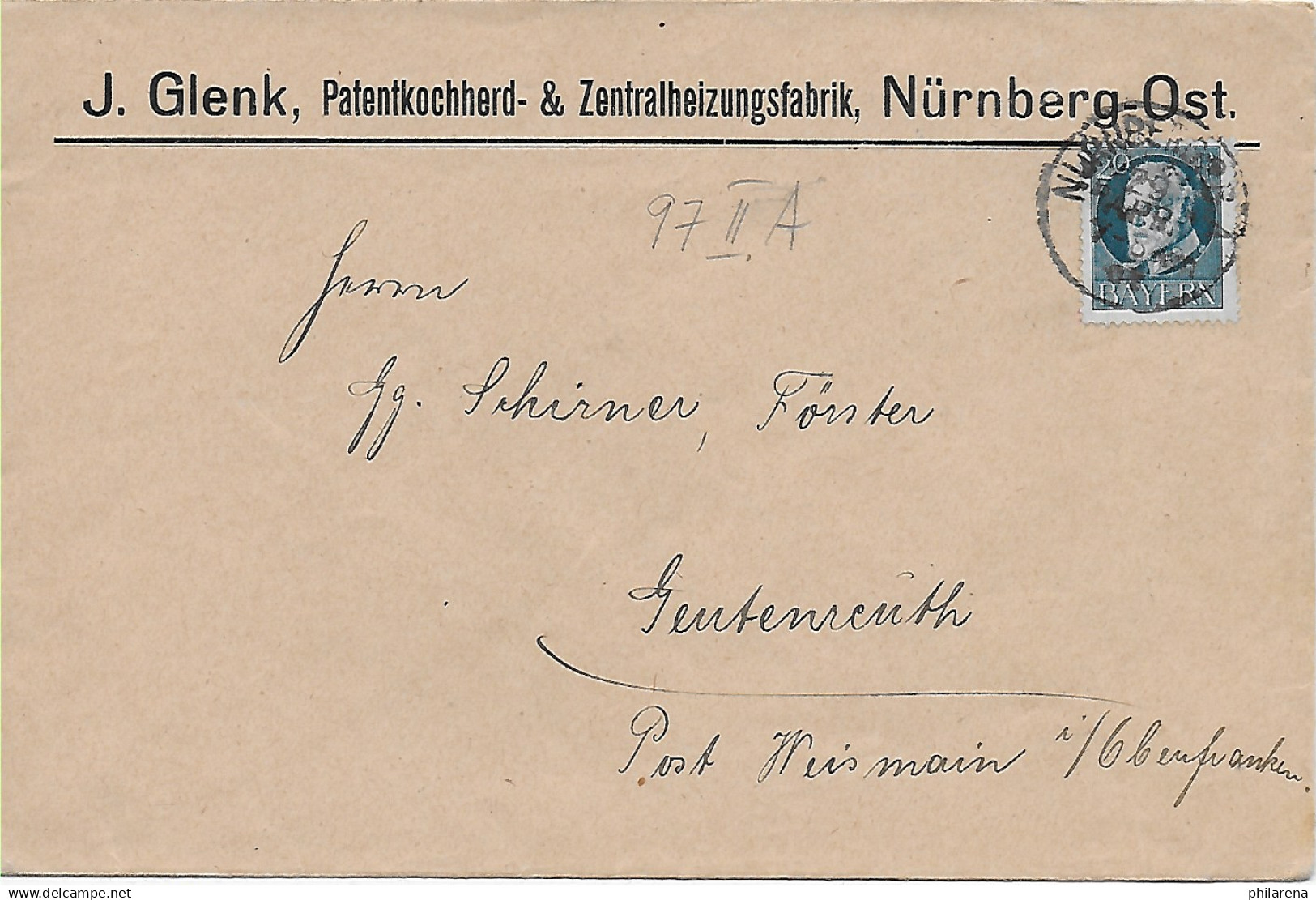 Patentkochherd, Zentralheizungsfabrik Nürnberg Nach Geutenreuth - Covers & Documents