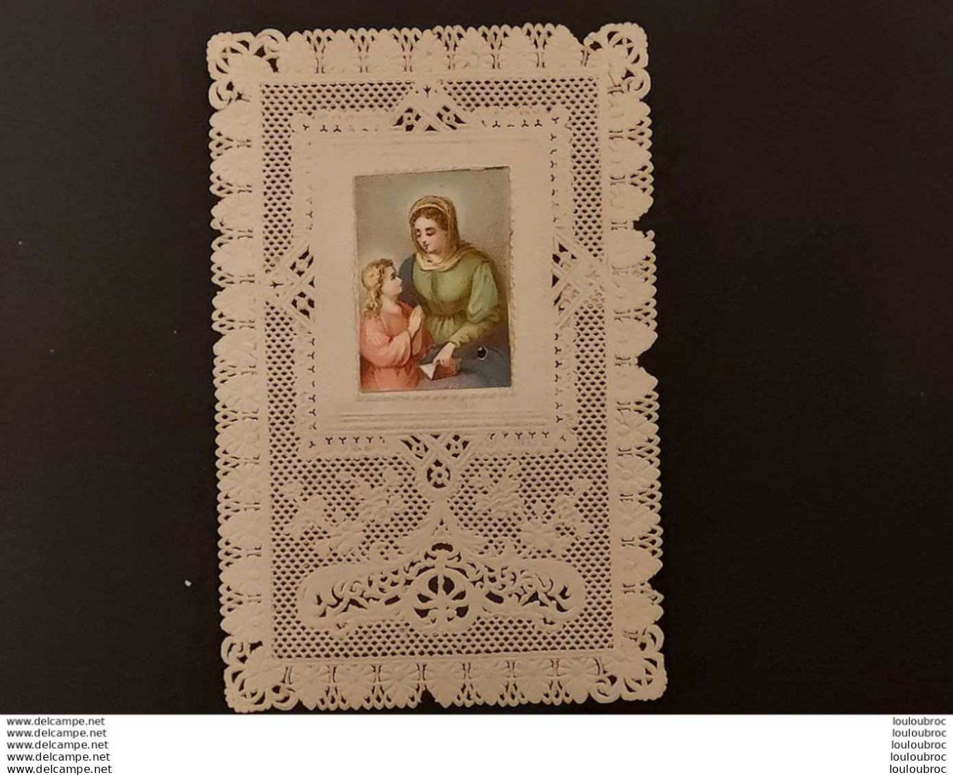 IMAGE PIEUSE CANIVET RELIGIEUSE  DENTELLE  Ref47 - Devotion Images