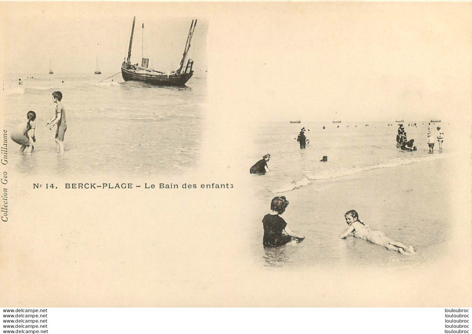 BERCK PLAGE LE BAIN DES ENFANTS - Berck