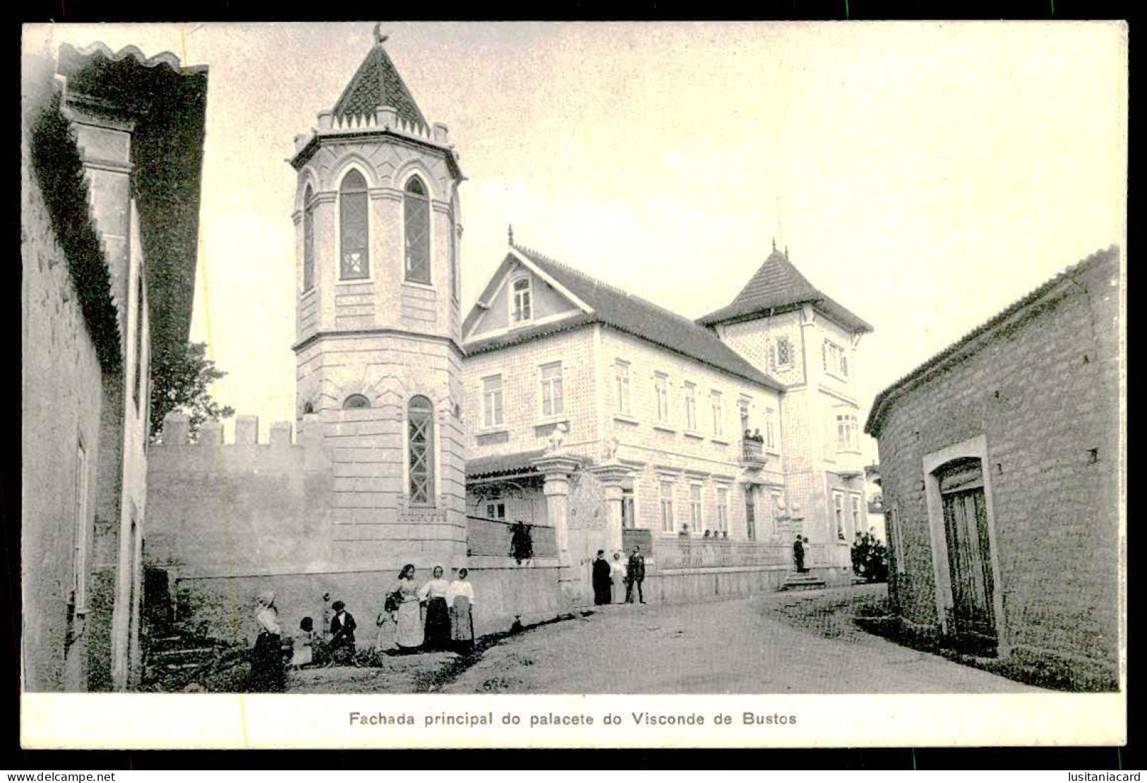 OLIVEIRA DO BAIRRO -  Fachada Principal Do Palacete Do Visconde De Bustos.   Carte Postale - Aveiro