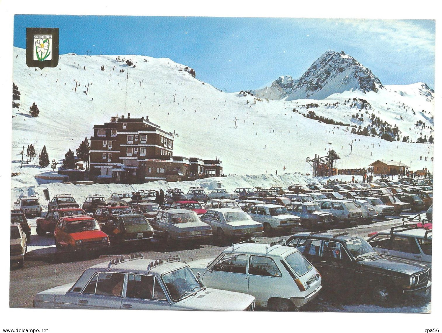 ESQUI VALS D'ANDORRA - SKI STATION - Estacio D'ESQUI - VENTE DIRECTE X Thème AUTOMOBILE Années 60/70 - Andorra