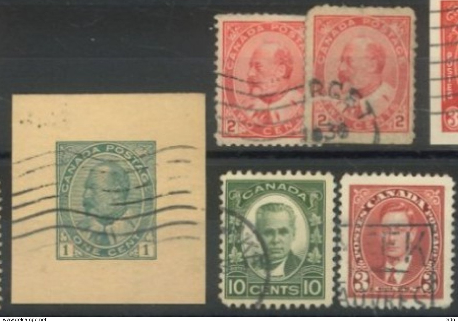 CANADA - 1903/37, KING EDWARD VII, & KING GEORGE V STAMPS SET OF 5, USED. - Used Stamps