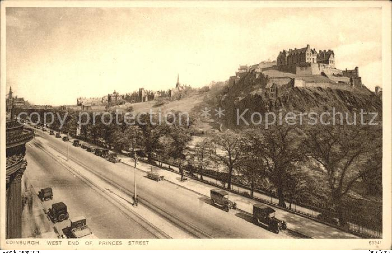 11774714 Edinburgh West End Of Princes Street Castle Edinburgh - Sonstige & Ohne Zuordnung