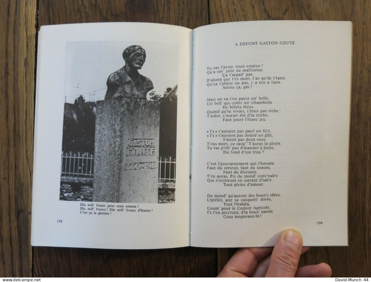 La chanson d'un gâs qu'a mal tourné Tome 5 de Gaston Couté. Le vent du Ch'min. 1980