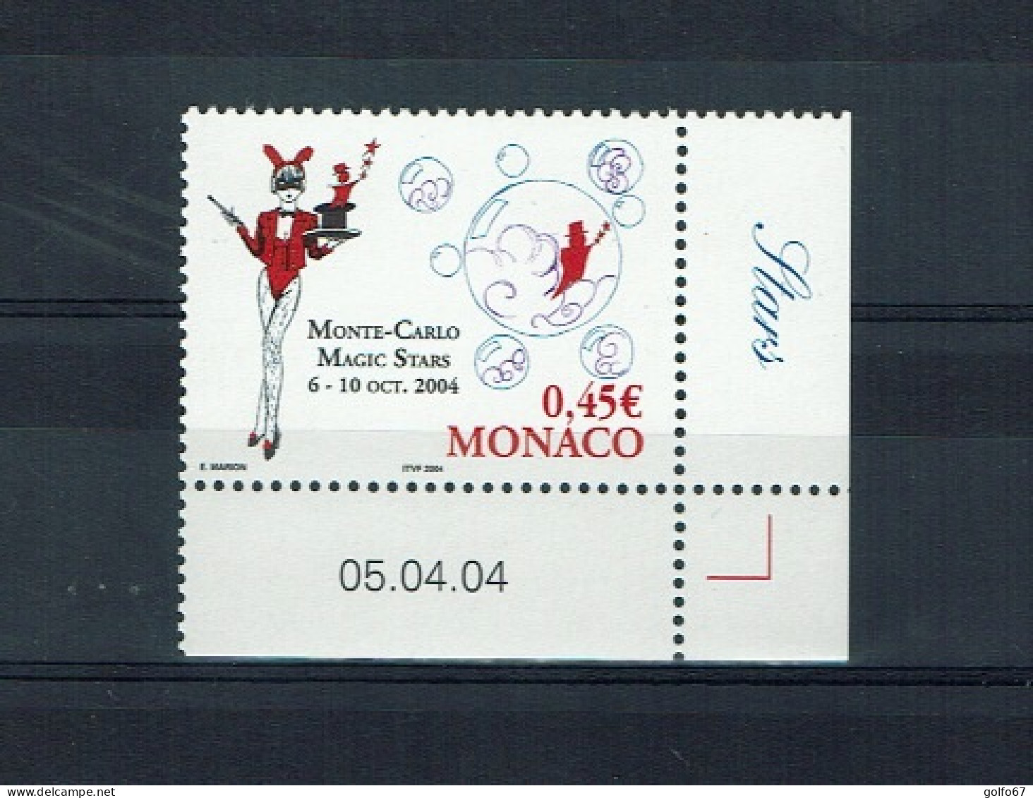 MONACO 2004 Y&T N° 2455 Coin Daté NEUF** - Unused Stamps