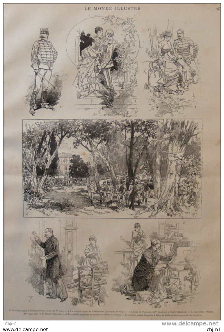 Le Théâtre Illustré -  "Le 15e Hussard", Par M. Alphonse De Launay, Représenté Au Vaudeville - Page Original - 1884 - Historische Dokumente