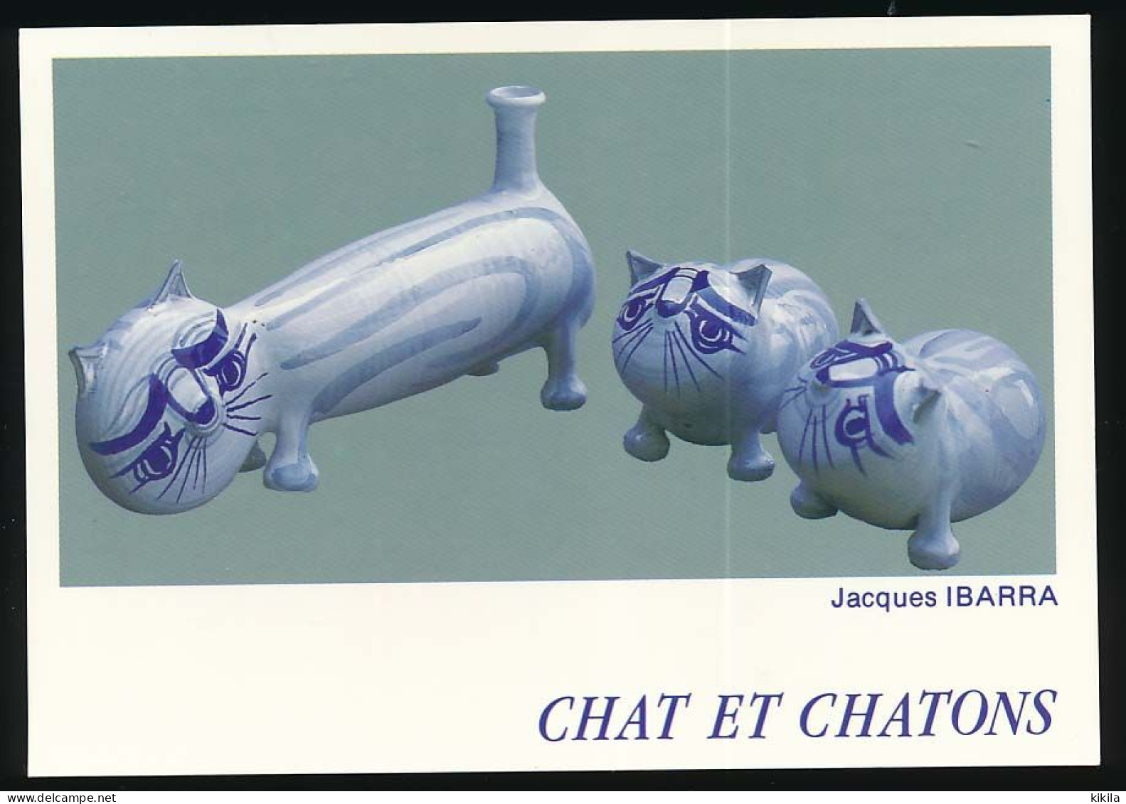 CPSM / CPM 10.5 X 15 CHAT Et CHATONS Faïence Tournée De Jacques Ibarra 1989 Mirmande Drôme - Sonstige & Ohne Zuordnung