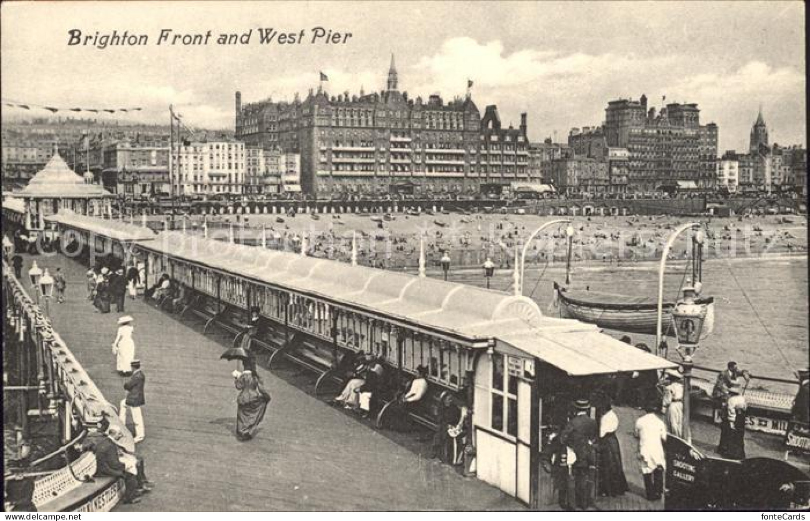 11774687 Brighton Hove Front And West Pier Beach  - Other & Unclassified