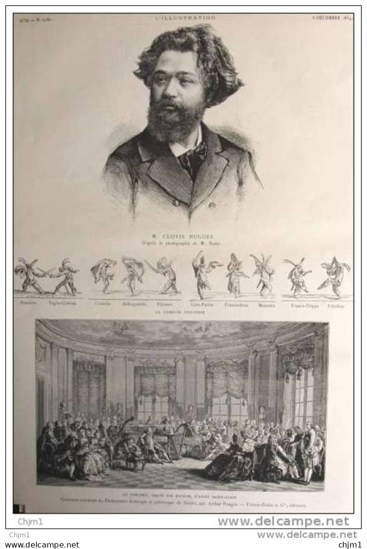 M. Clovis Hugues - Page Original  - 1884 - Historische Dokumente