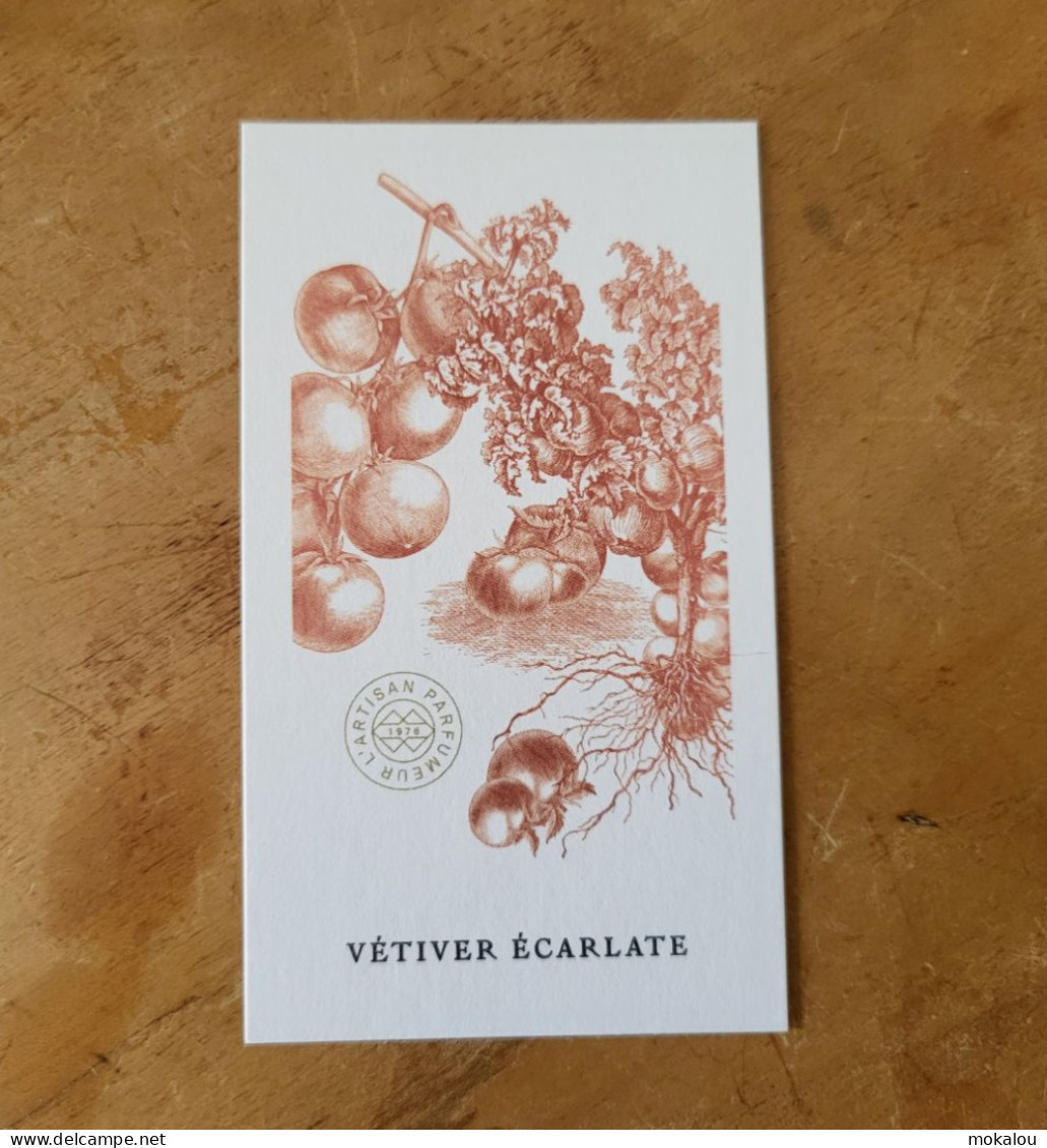 Carte L'Artisan Parfumeur Vétiver Ecarlate - Modern (ab 1961)