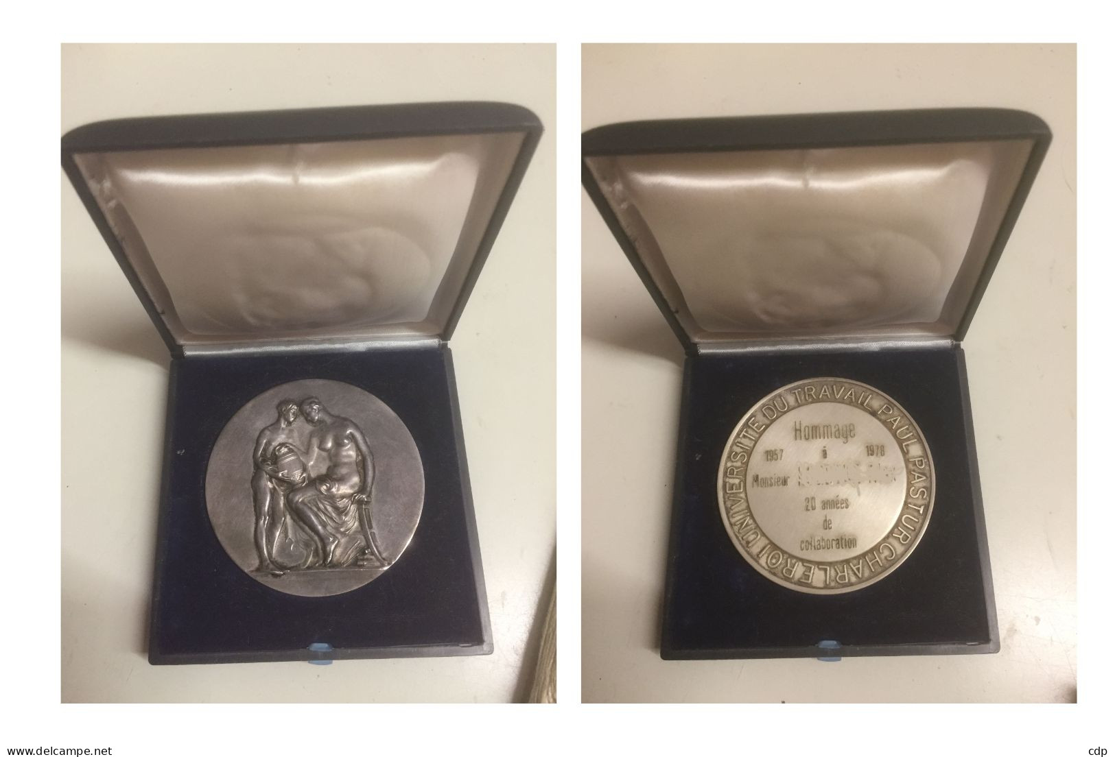 Médaille Université Du Travail Charleroi   1978 - Altri & Non Classificati