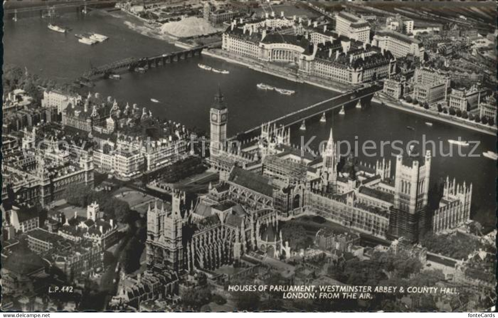 11774579 London Houses Of Parliament Westminster Abbey County Hall Aerial View - Sonstige & Ohne Zuordnung