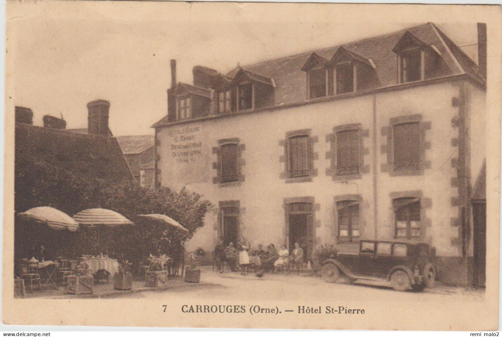 CARTE POSTALE   CARROUGES 61  Hôtel St Pierre - Carrouges