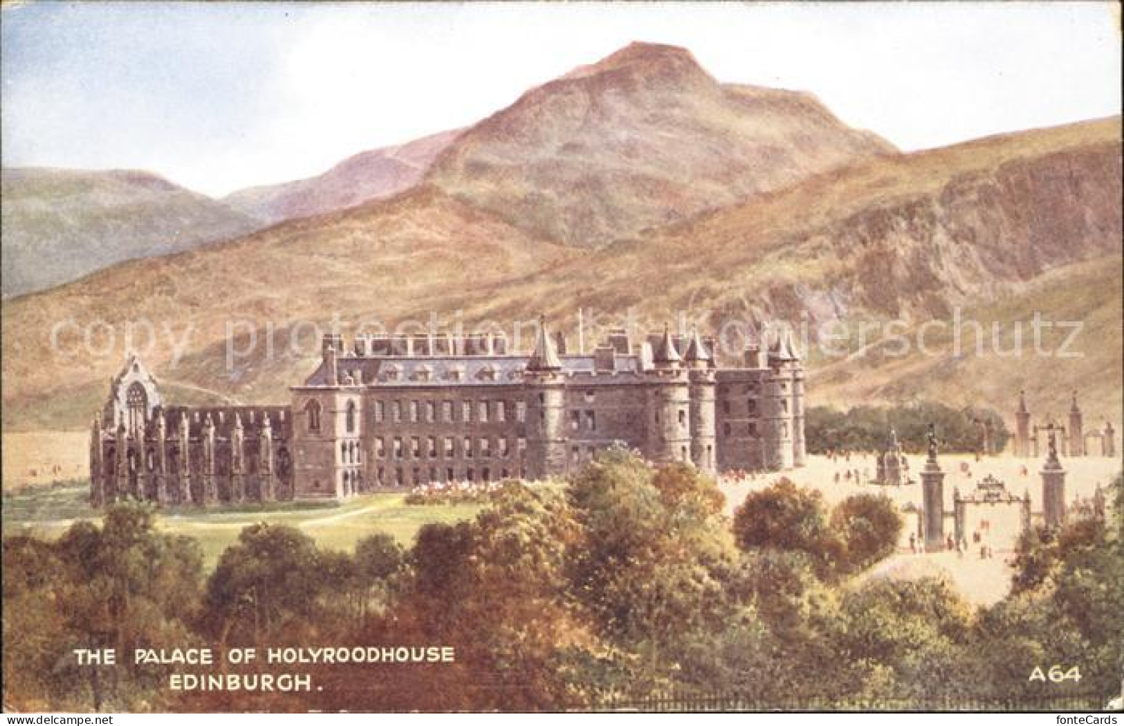 11774523 Edinburgh Palace Of Holyroodhouse Art Colour Valentine's Post Card Edin - Sonstige & Ohne Zuordnung