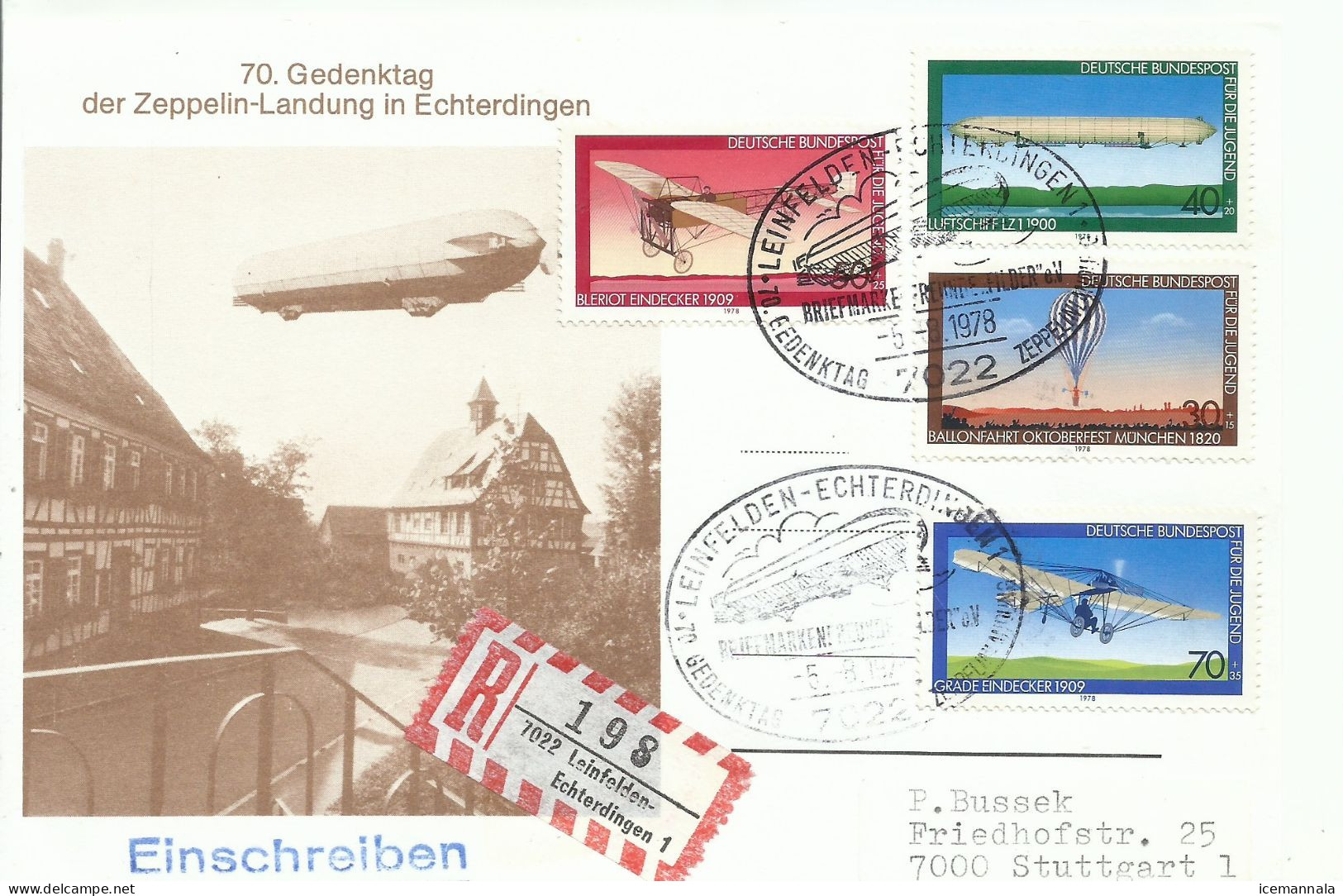 ALEMANIA,  TARJETA POSTAL  TEMA  ZEPPELIN - Zeppelin