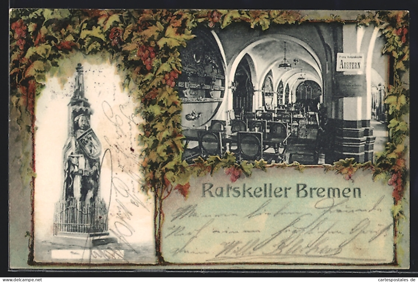 AK Bremen, Ratskeller Und Der Roland  - Bremen