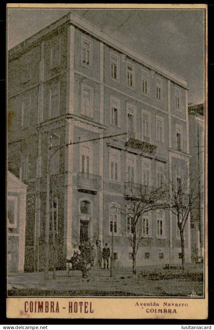 COIMBRA - HOTEIS E RESTAURANTES -Coimbra-Hotel - Avenida Navarro. Carte Postale - Coimbra