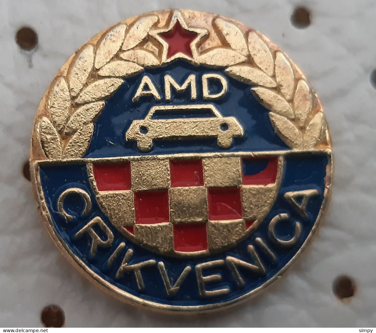 Auto Moto Club AMD Crikvenica  Croatia Ex Yugoslavia Pin - Altri & Non Classificati