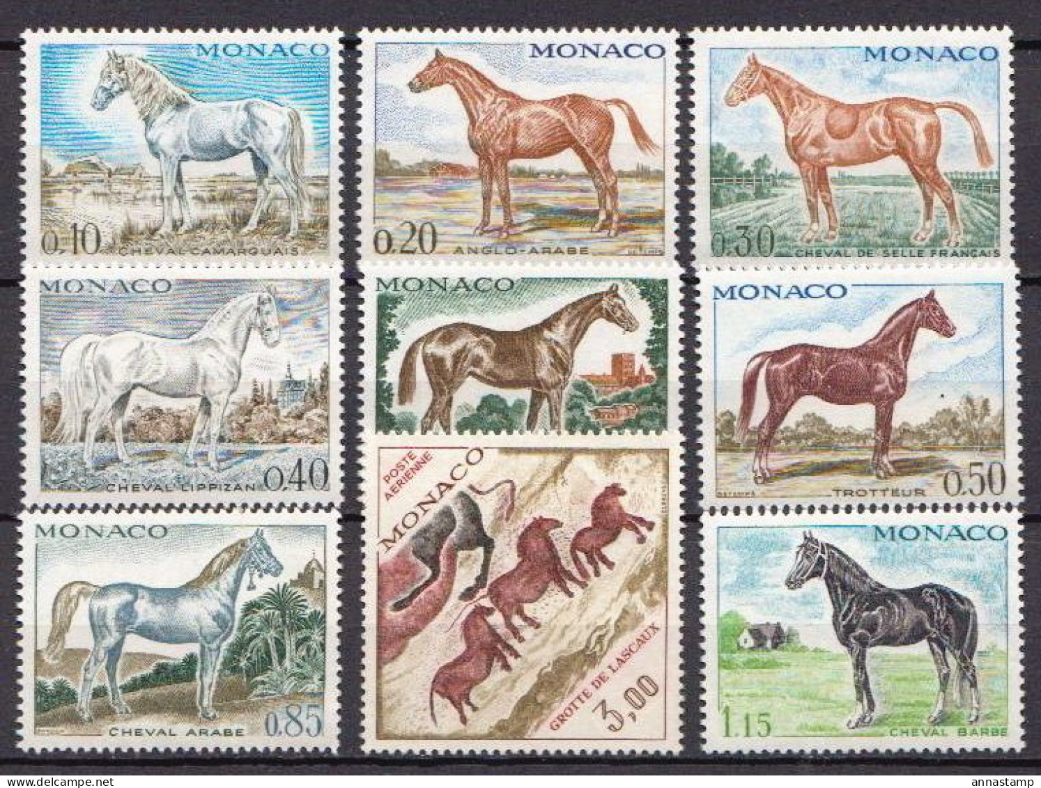 Monaco MNH Set - Chevaux