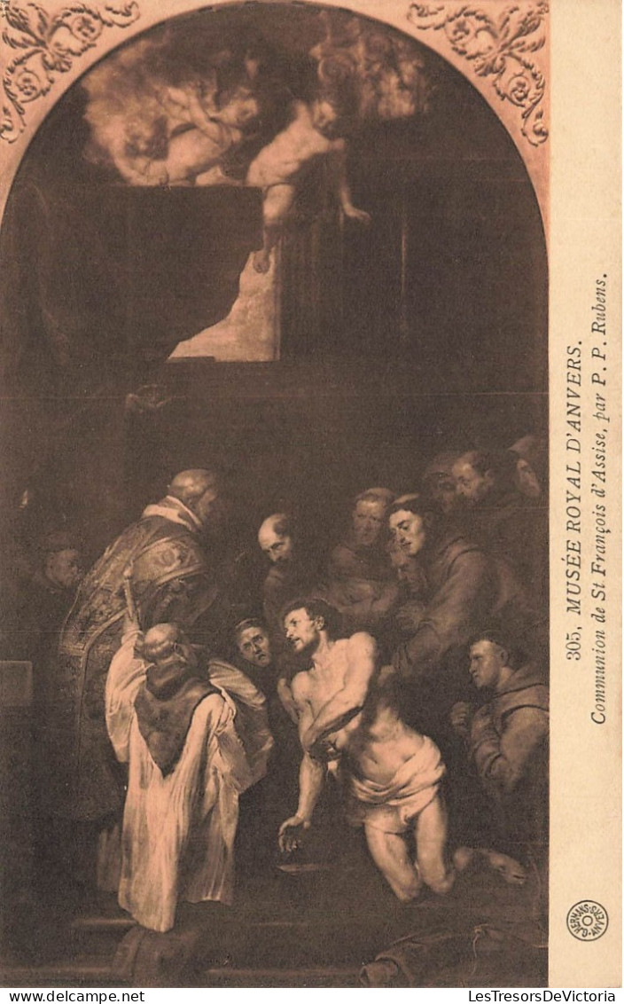 BELGIQUE - Anvers - Musée Royal D'Anvers - Communion De Saint François D'Assise Par P.P Rubens - Carte Postale Ancienne - Antwerpen