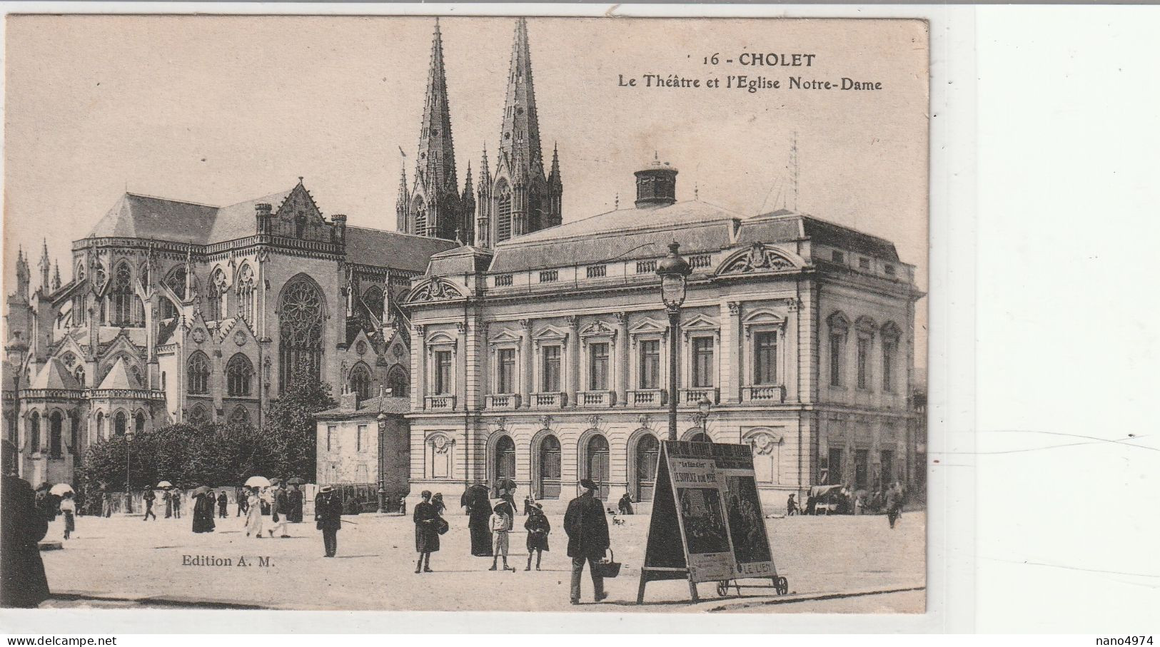 Cholet - Théatre Et Eglise Notre-Dame - Cholet