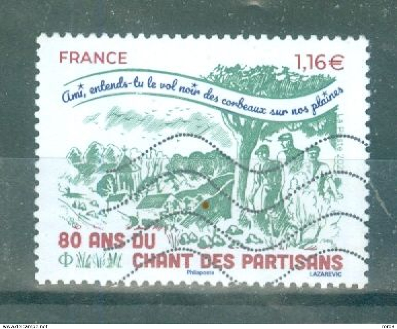 FRANCE - N°5686 Oblitéré - Musique. 80°anniversaire Du Chant Des Partisants. - Oblitérés
