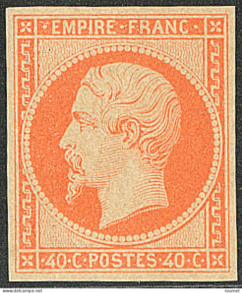 (*) Tirage Des Arts Et Métiers. No 16d, Orange Vif. - TB. - R - 1853-1860 Napoléon III