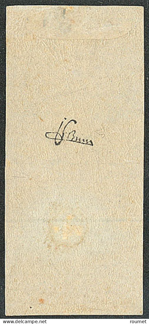 * Filet D'encadrement. No 15b, Bleu, Grand Bdf, Très Frais. - TB. - RR - 1853-1860 Napoleon III