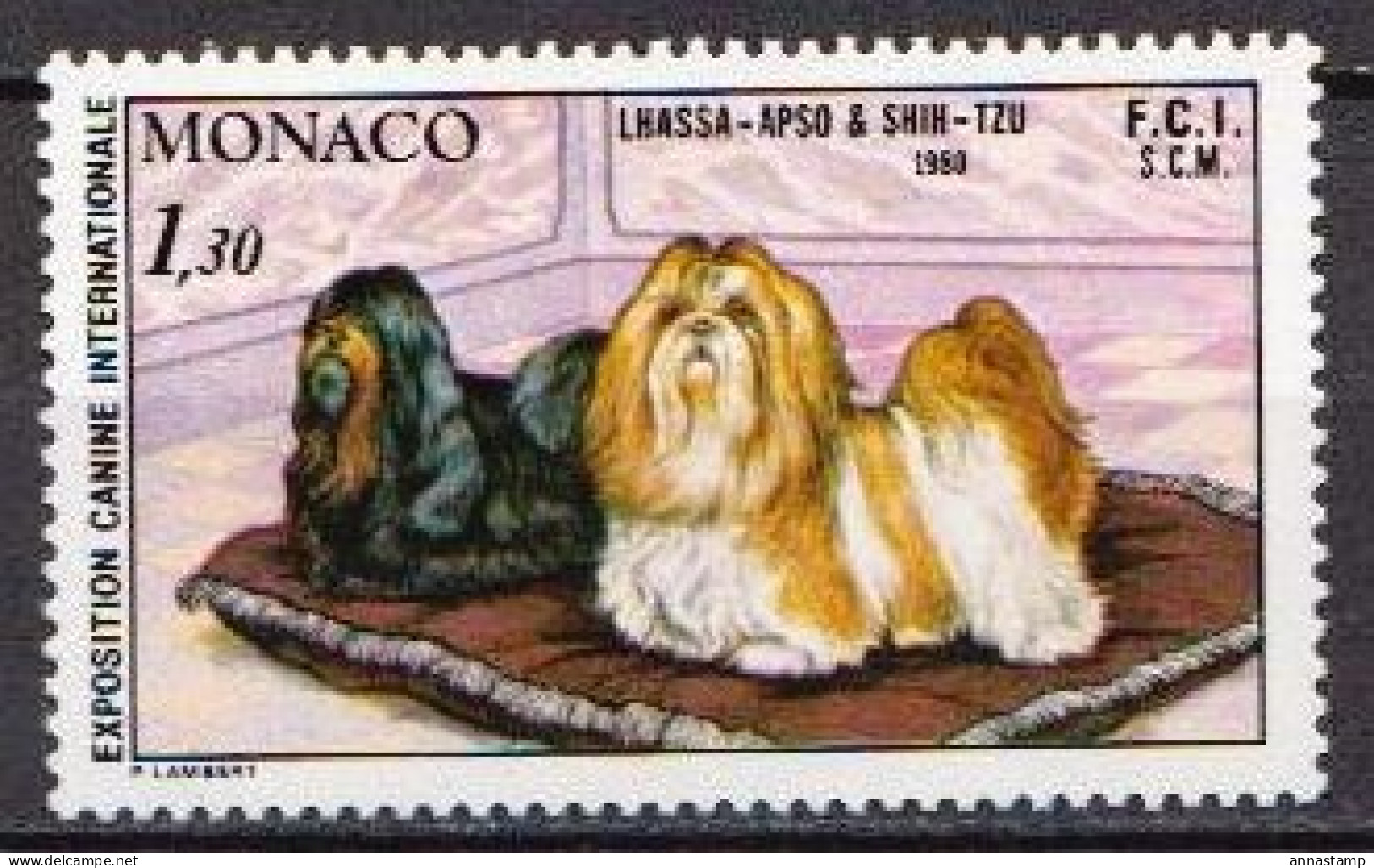 Monaco MNH Stamp - Cani