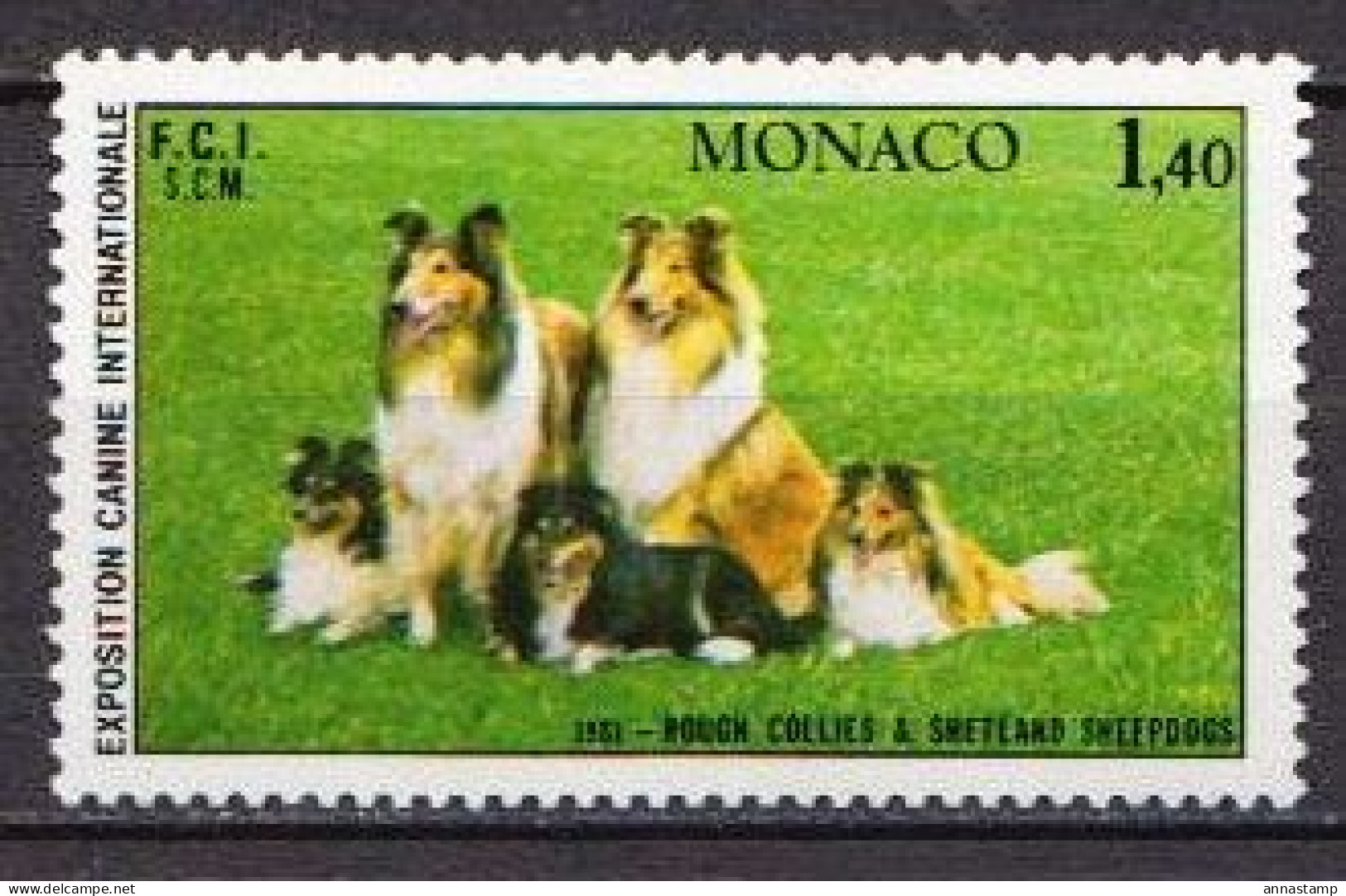 Monaco MNH Stamp - Chiens