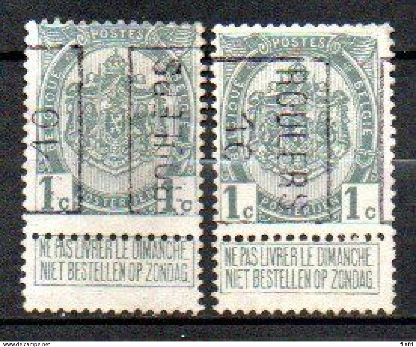 1479 Voorafstempeling Op Nr 81 - ROULERS 10 - Positie A & B - Roulettes 1910-19