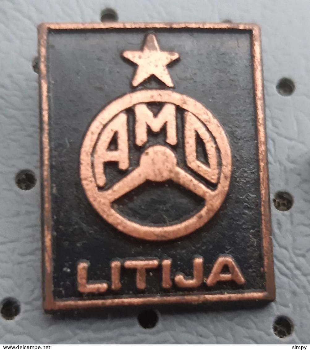 Auto Moto Club AMD LITIJA Slovenia Ex Yugoslavia Pin - Altri & Non Classificati