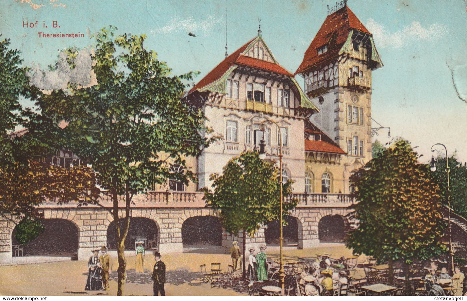Hof   Gel. 1917  Theresienstein - Hof