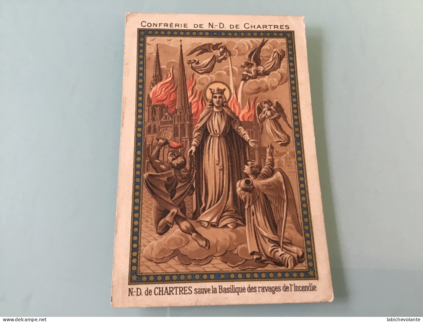 Image Pieuse - Notre-Dame De CHARTRES. - Souvenir Annuel 1909 - Godsdienst & Esoterisme