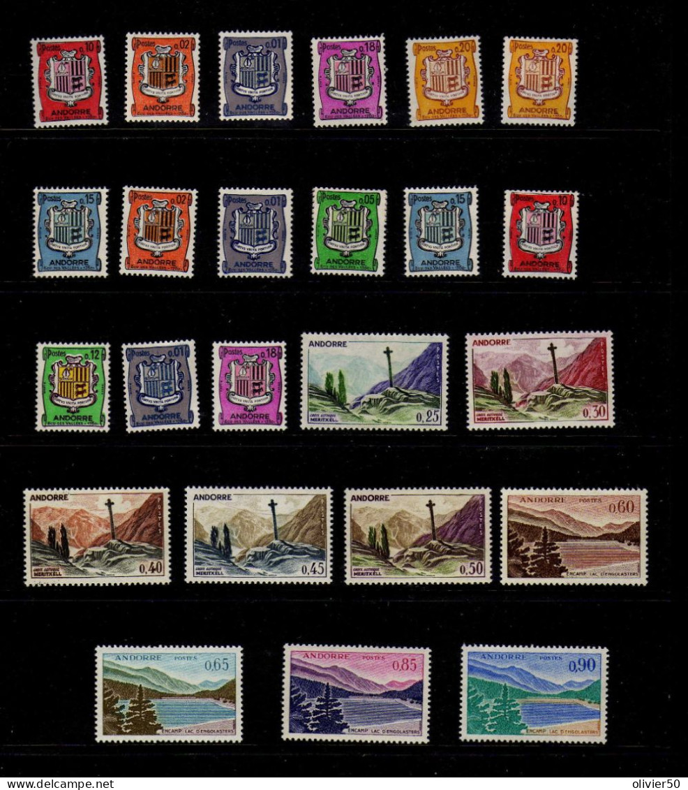 Andorre Francaise  (1961-71) -  Armoiries - Sites -Neufs** - MNH  - - Unused Stamps